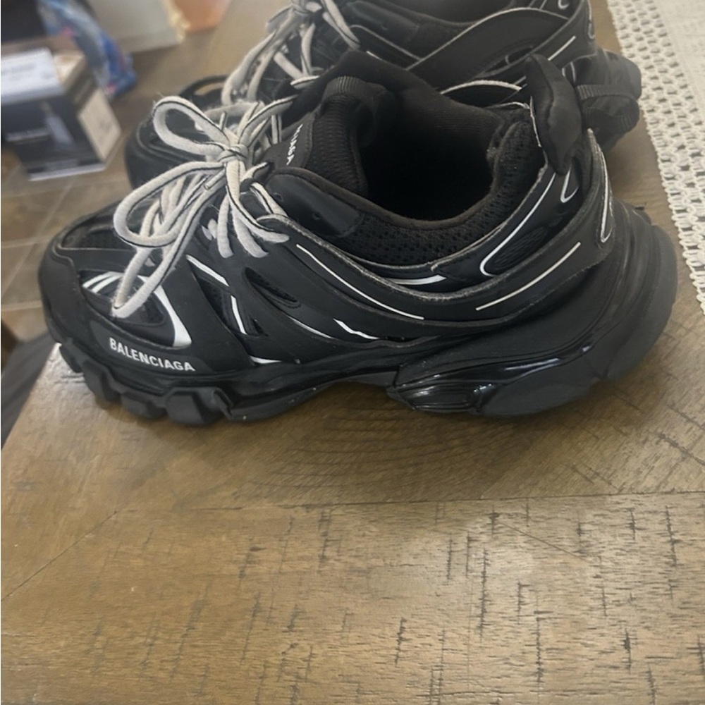 Balenciaga Black and White Chunky Style Street Sneaker